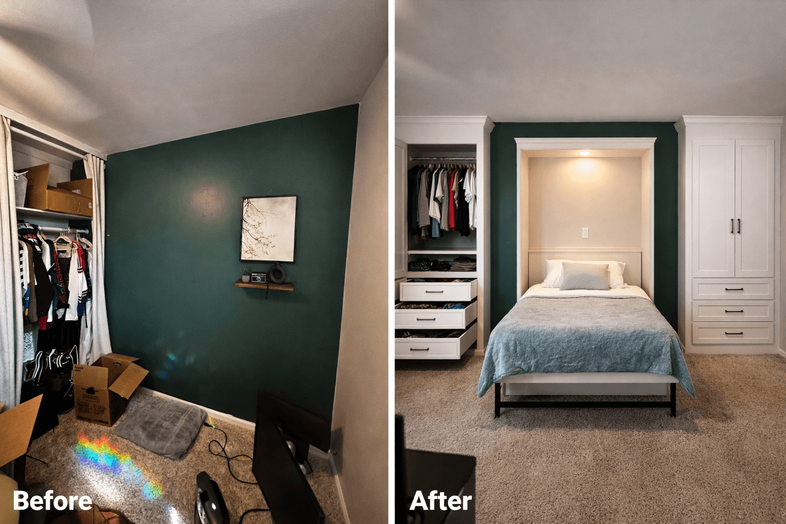 The Murphy Bed Wall — Office to Guest Room in One Wall