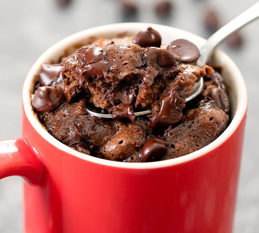 Chocolate Peanut Butter Mug Cake