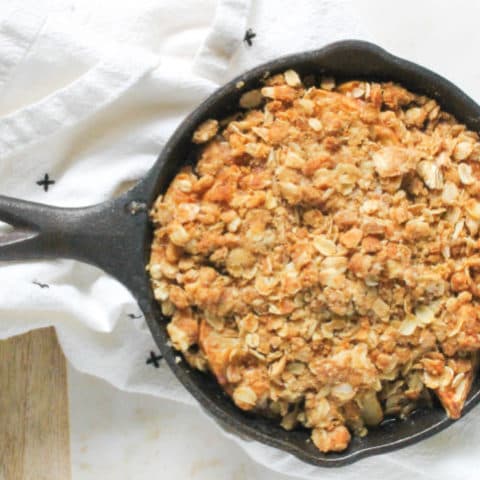 Cinnamon Apple Crisp Skillet