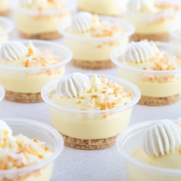 Coconut Cream Pudding Cups