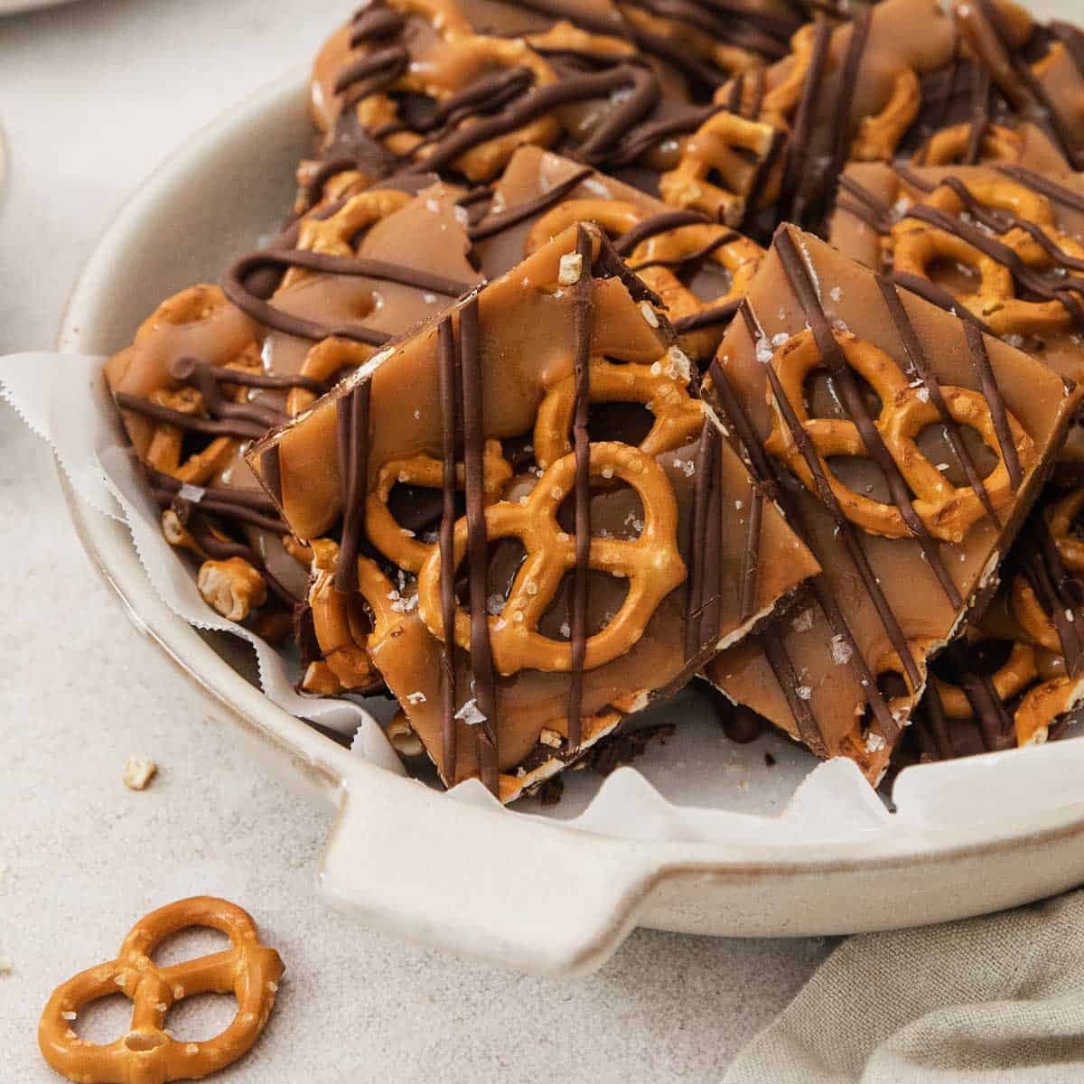 Salted Caramel Pretzel Bark